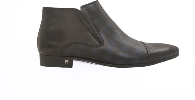 Zerba - Heren Laarzen - Maat 39 - Zwart Blauw Leer - Atole