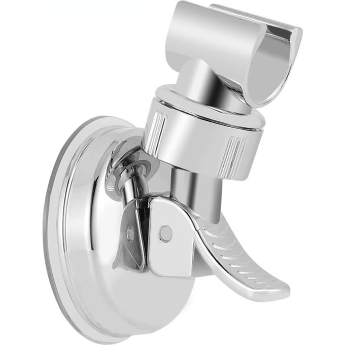 Support de douche auto-adhésif réglable, 1 pièce, support de pomme de douche, support à ventouse, accessoires de salle de bains 1pcs white