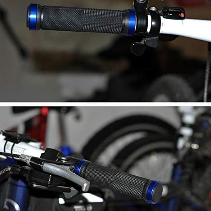 Mountainbike handgrepen met dubbele vergrendeling, gladde aluminiumlegering, ergonomisch ontwerp