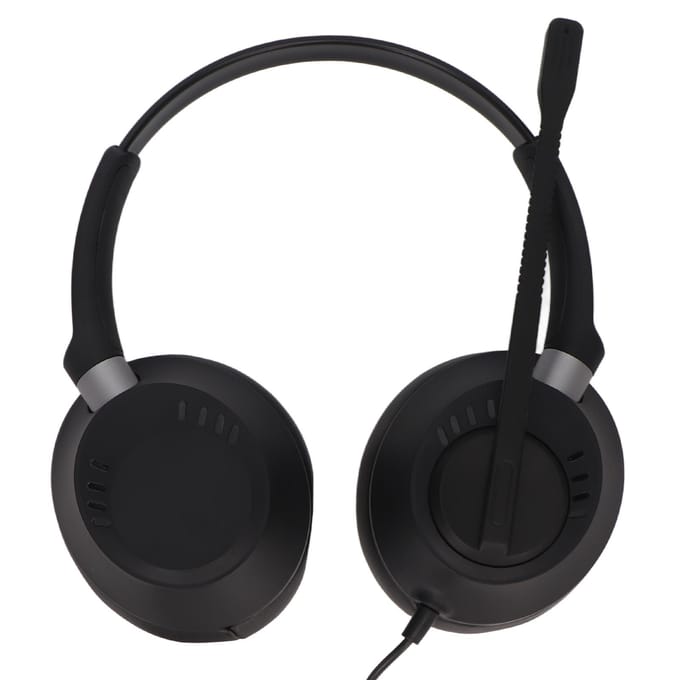 3,5 mm Mobiele Telefoon Headset met Microfoon Ruisonderdrukkende Binaurale Klantenservice Headphone voor