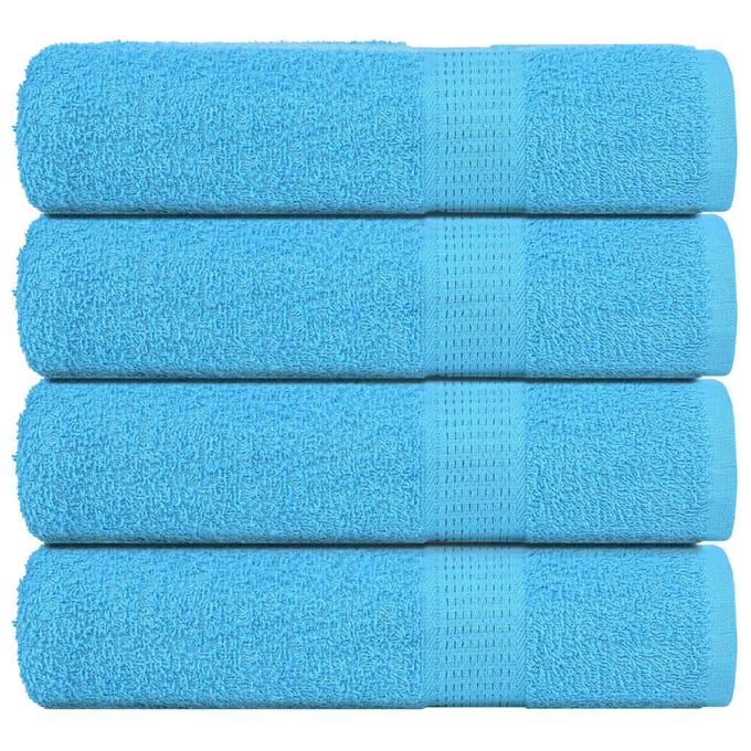 vidaXL - Handdoeken - FROGN - 4 - st - 50x100 - cm - 360 - g/m² - turquoise