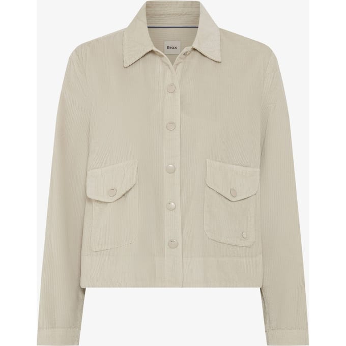 Brax Dames Shirt  Style VEGA dark ecru, crèmewit, maat 34