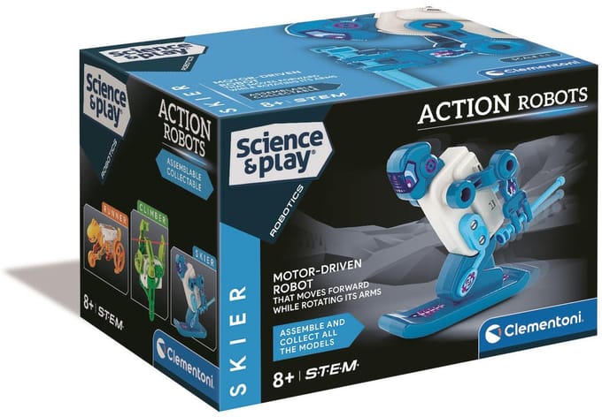Clementoni - Ski robot - Science & Play - STEM speelgoed - Bouwpakket - vanaf 8 jaar