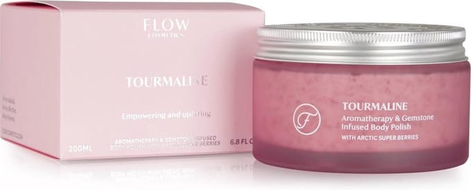 Flow - Tourmaline Aromatherapy & Gemstone Body Scrub - 200 ml