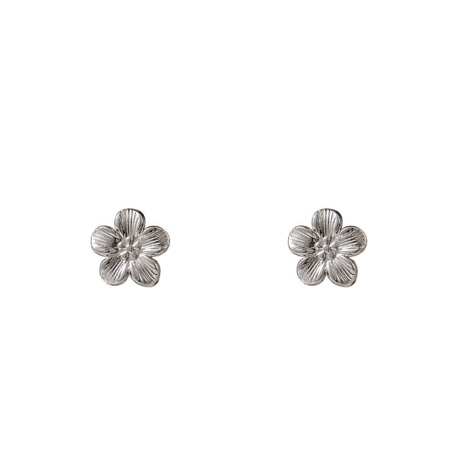 Go Dutch Label Oorknoppen Daisy Stud Zilverkleurig