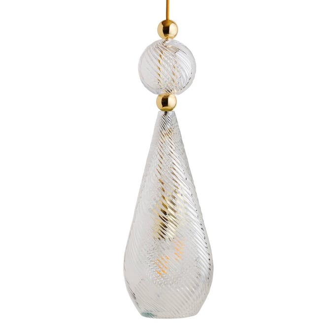 EBB & FLOW Smykke L goud kristal swirl