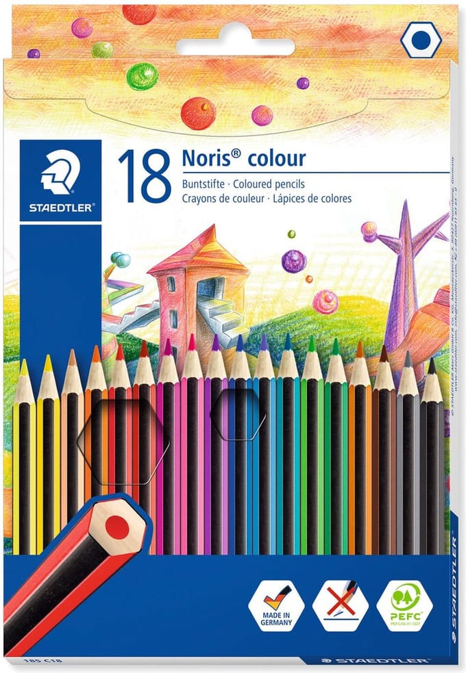 Staedtler Kleurpotloden Noris 17,5 Cm Hout/grafiet 18 Stuks