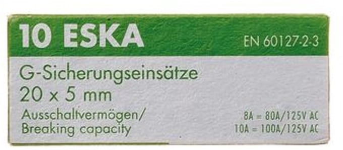 BRÖTJE Feinsicherung 5x20 12,5 AT (10Stk), 7809995