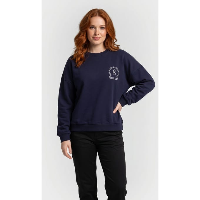 Odd Muse Resort Club Sweatshirt Navy Größe: M | Pullover Outlet | Damen | Blau