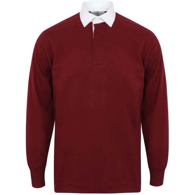 Polo met lange mouwen Front Row Plain Rugby