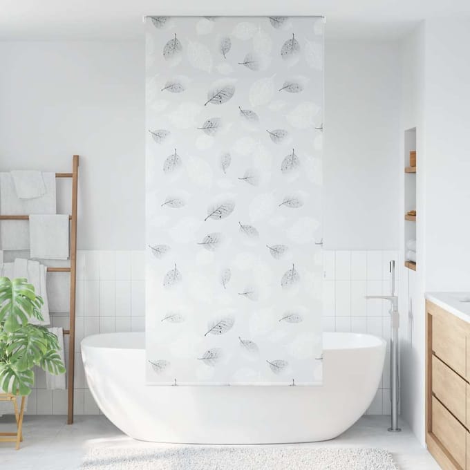 vidaXL - Doucherolgordijn - 90x240 - cm - stofbreedte - 86 - cm