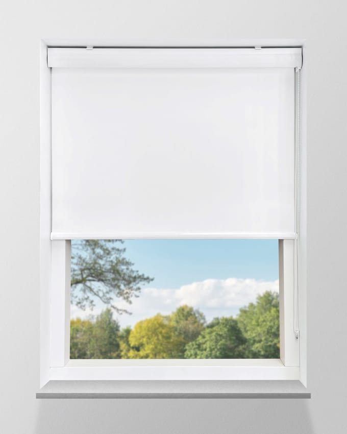 Rolgordijn Verduisterend - Wit - 95x175cm - Full Colour - Met Cassette
