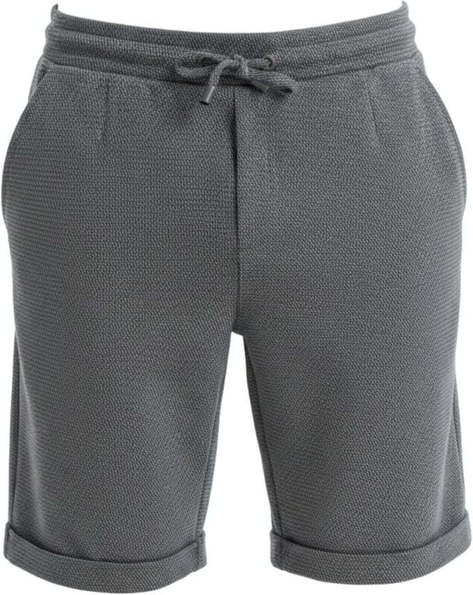 OMBRE Korte broek - Regular Fit - Gemeleerd - Short Grafiet S