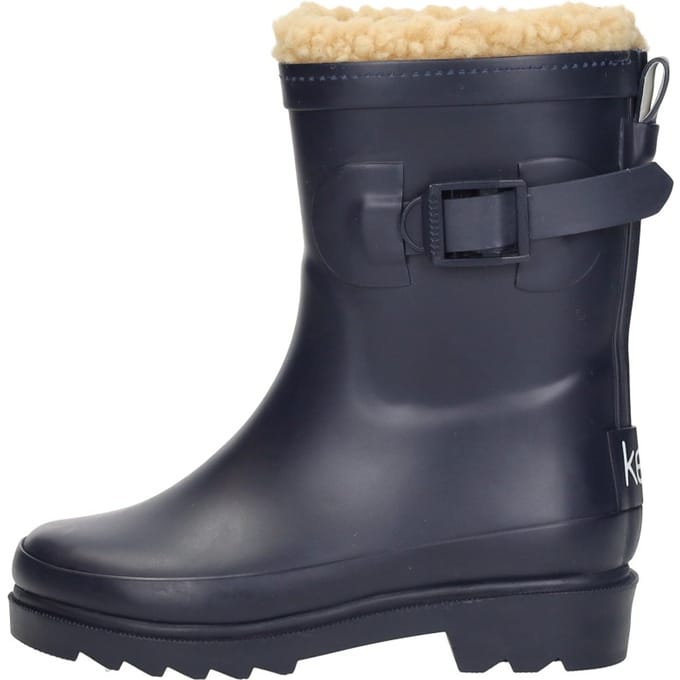 KEQ Rainboots Fur Kinderlaarzen - Blauw - Maat 35/36