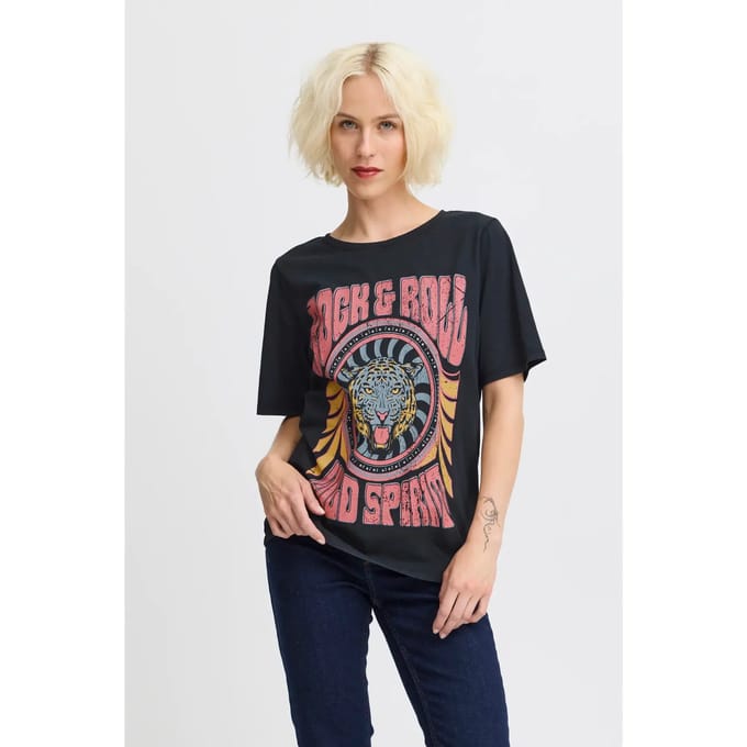 Dames-T-shirt Pulz Jeans Larissa Tiger