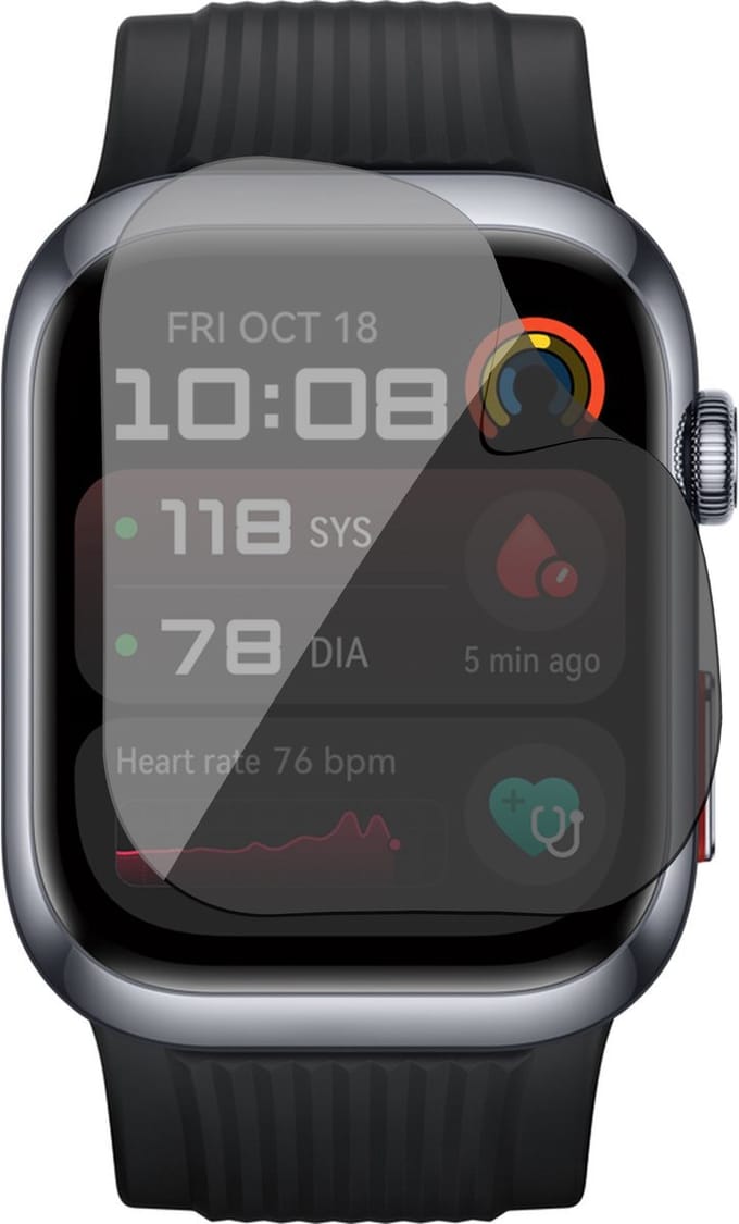 Privacy Screenprotector geschikt voor Huawei Watch D2 - 1x FlexGuard Screen Protector