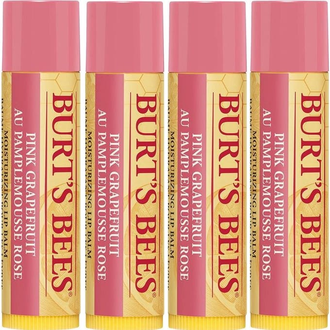 Burt's Bees- lippenbalsem Pink Grapefruit- 4 pak.