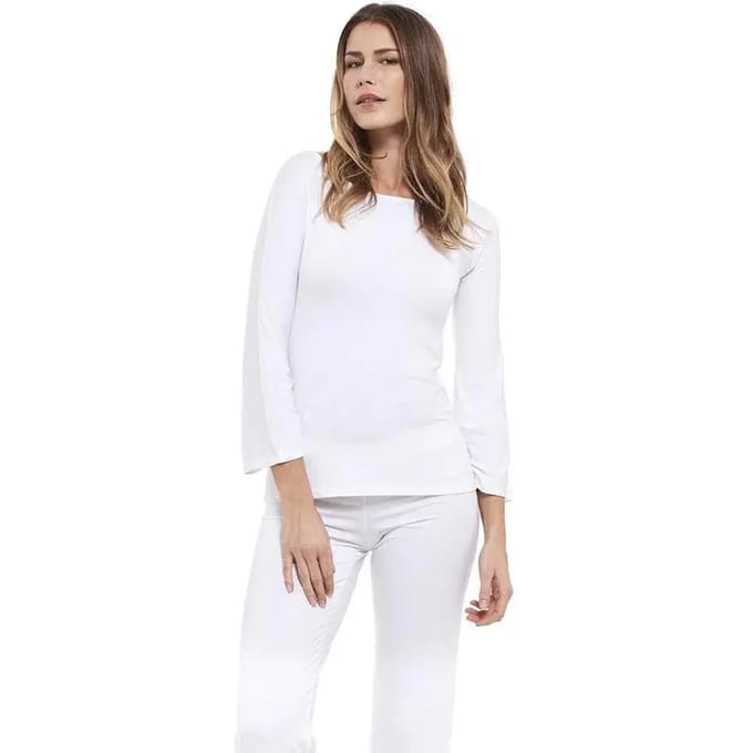 Dames-T-shirt met lange mouwen Yogaessential