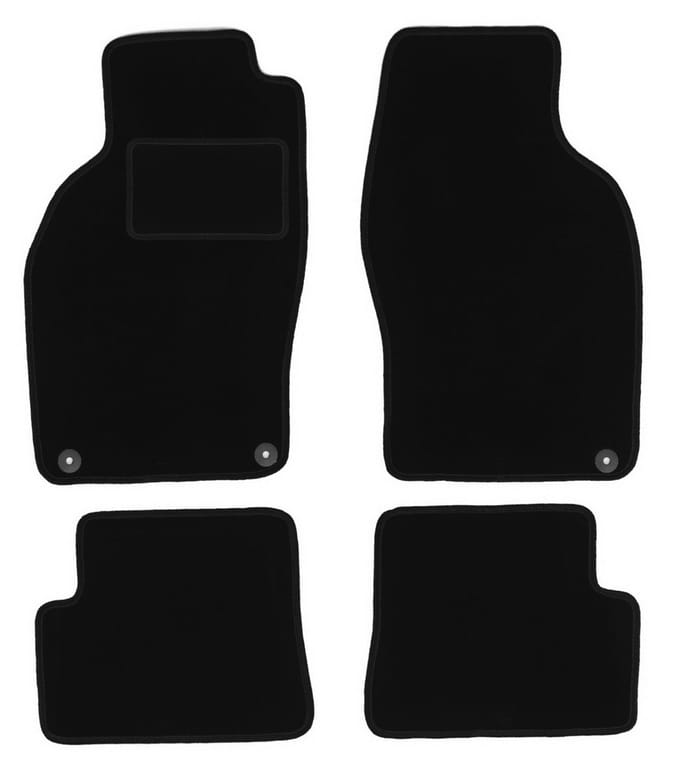 Zwarte veloursmatten voor: Saab 9-3 I cabriolet (1998-2003)
