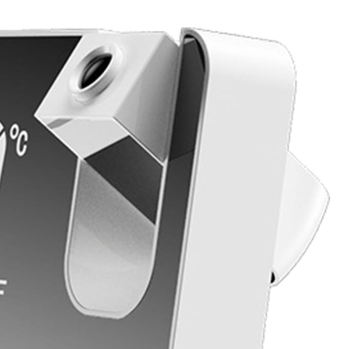 Projectie Wekker 360 Graden Flexibel Instelbaar Creatieve LED Spiegel Digitale Klok met wit