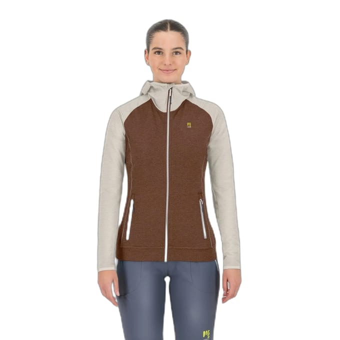 Fleece met capuchon en volledige rits voor dames Karpos Ambrizzola