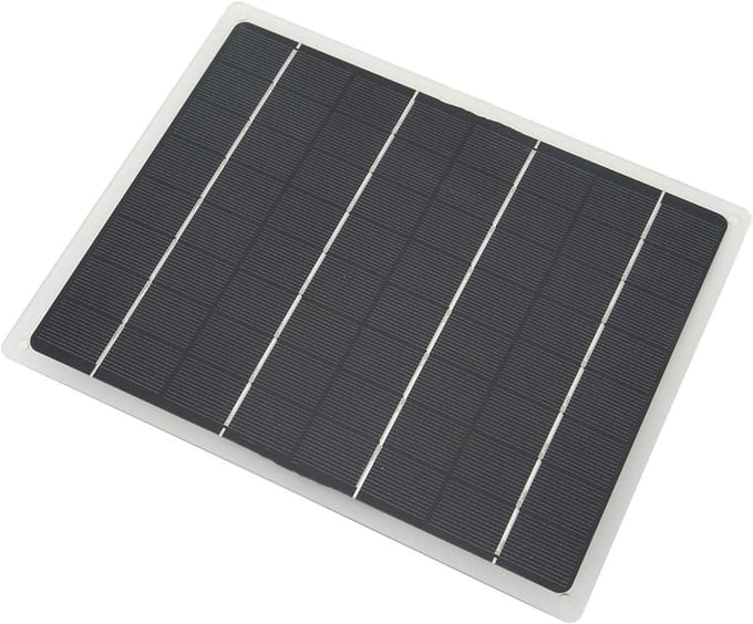 Zonnepaneel - Solar Charger - Batterij Laden - Hoge Efficiëntie - 30 x 21 cm - Zwart