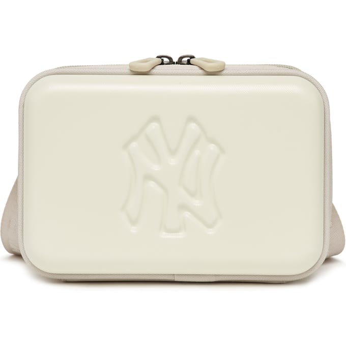 MLB NY Casual Effen Kleur Rits Camera Tas Dames Schoudertas Wit 7ACRM013N-50BGL White white