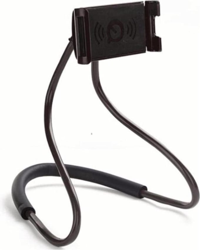 Telefoonhouder - Smartphone houder - Neksteun - Flexibel - Draaibaar - Max 7" - Allteq