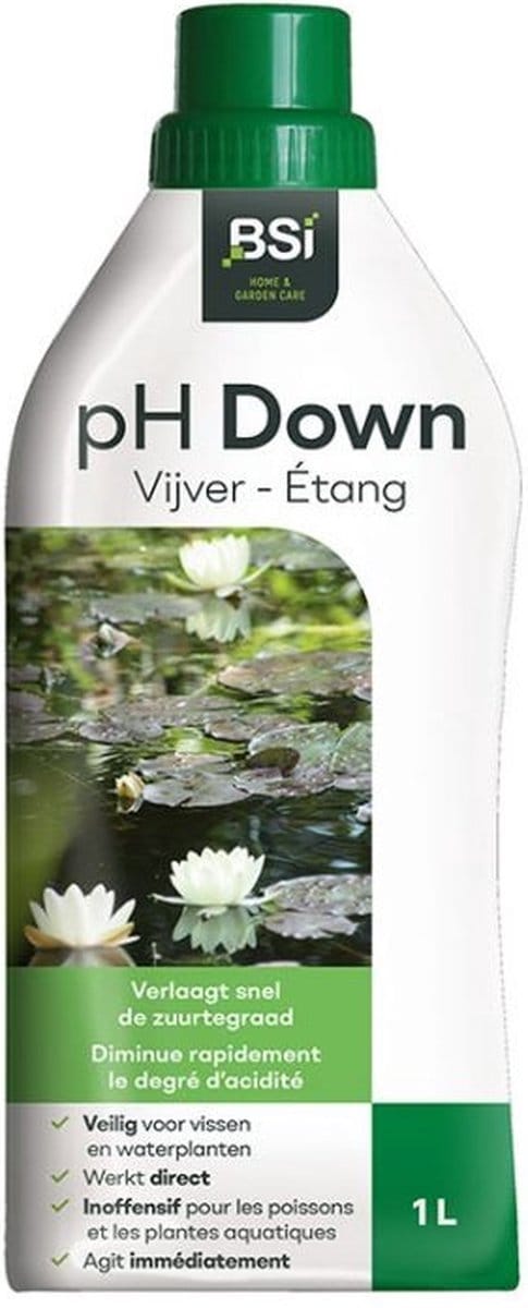 BSI - pH Down Vijver - Verlaagt de pH van vijverwater - 1 L