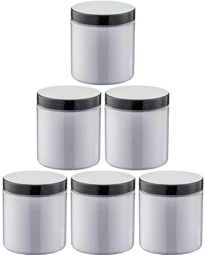 Scrubzout Lavendel 300 gram - Pot met zwarte deksel - set van 6 stuks - Hydraterende Lichaamsscrub