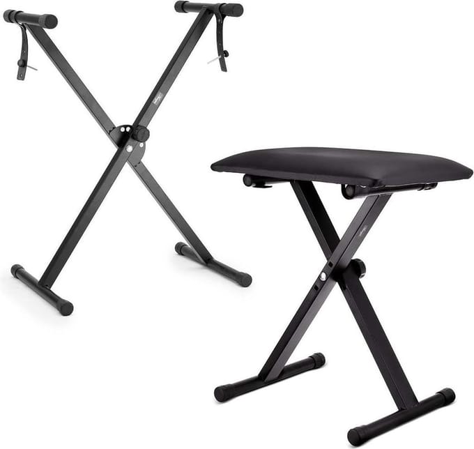 Keyboard standaard met pianokruk
