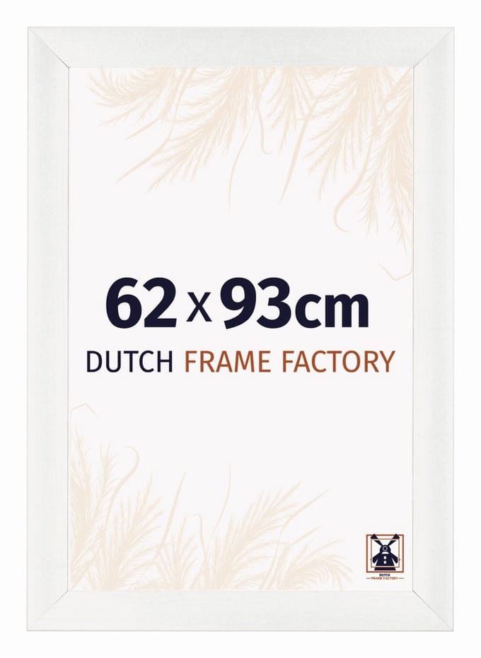 Fotolijst 62x93 cm - MDF - Wit Geveegd - Praag