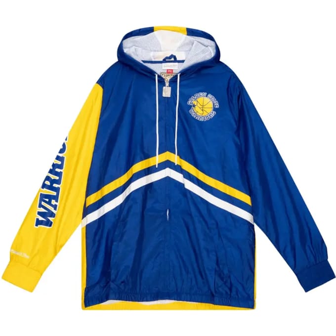 Herenwindjack NBA Onmiskenbaar windjack met volledige ritssluiting Hardwood Classics Golwar Royal