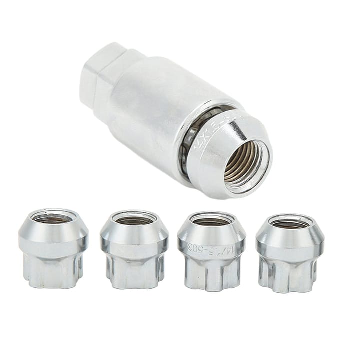 Conische Zitting Wielsloten Roestvrij Staal Wielvergrendelende Lug Nuts Bouten Kit Vervanging voor Tesla 3 Y S X white