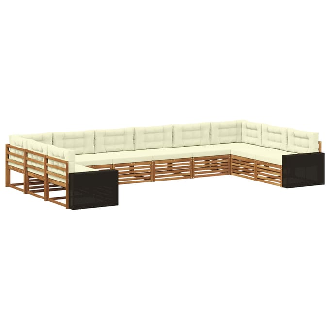 vidaXL - Sofa-Sets - 10 - st - Massief - Acacia - Hout