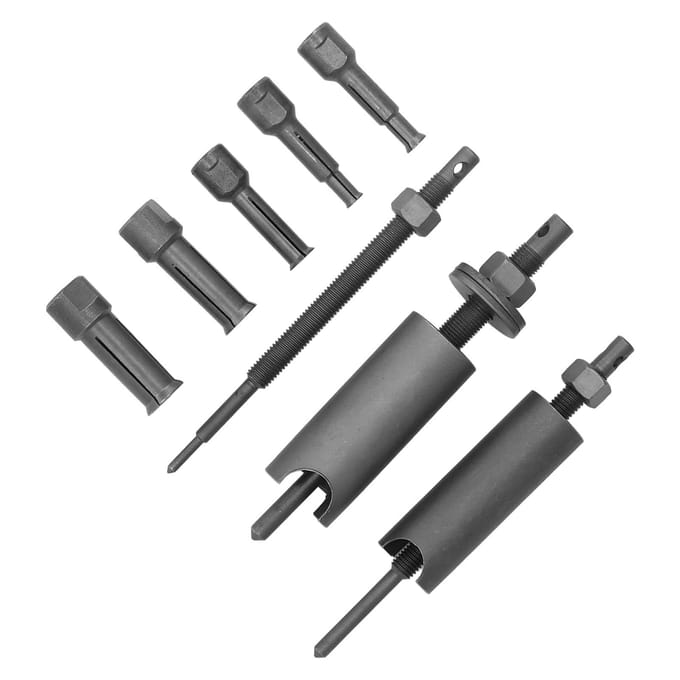 Kit Extracteur de Roulements Internes Matériau Acier Portable Durable Outil Extracteur de Roulements Internes de Moto black