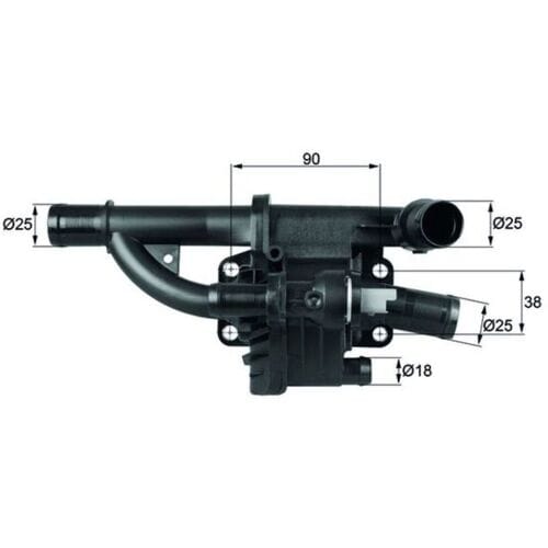 Thermostaat, koelvloeistof MAHLE TH 40 83
