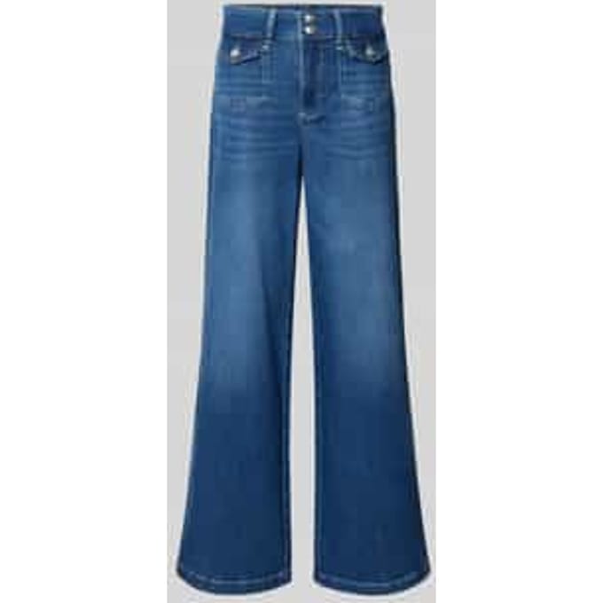 Flared jeans met klepzakken model 'Colette Nagato'