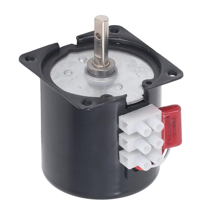 Motorreductor 220V Micro Snelheidsreductie Permanente Magneet Synchroon Centrale Assen 7mm met Gat 5rpm