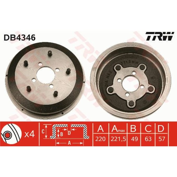 Remtrommel TRW DB4346