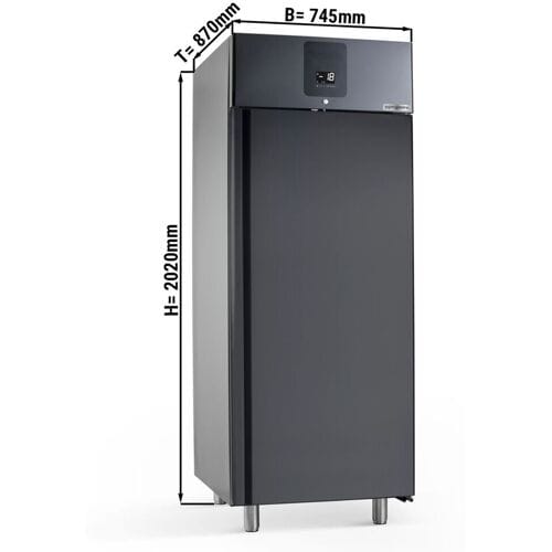 GGM Gastro Eistiefkühlschrank Edelstahl Premium PLUS - für 48x 5L oder 32x 7L Eisbehälter - Anthrazit