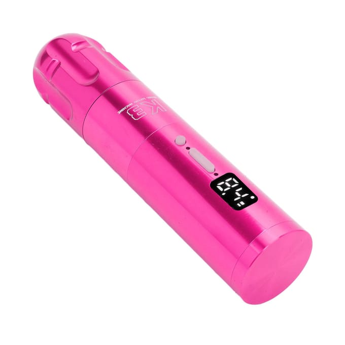 Draadloze Roterende Tattoo Pen Verstelbare Liner Shader 1900mAh Batterijen RCA Coreless Motor Tattoo rozerode kleur
