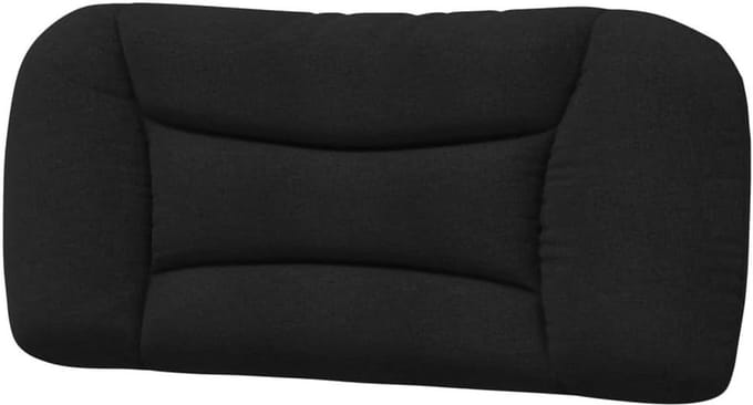 Hoofdbordkussen - Kussen hoofdeinde bed - Bed comfort verhogen - Met klittenbandsluitingen - 90 cm - Zwart