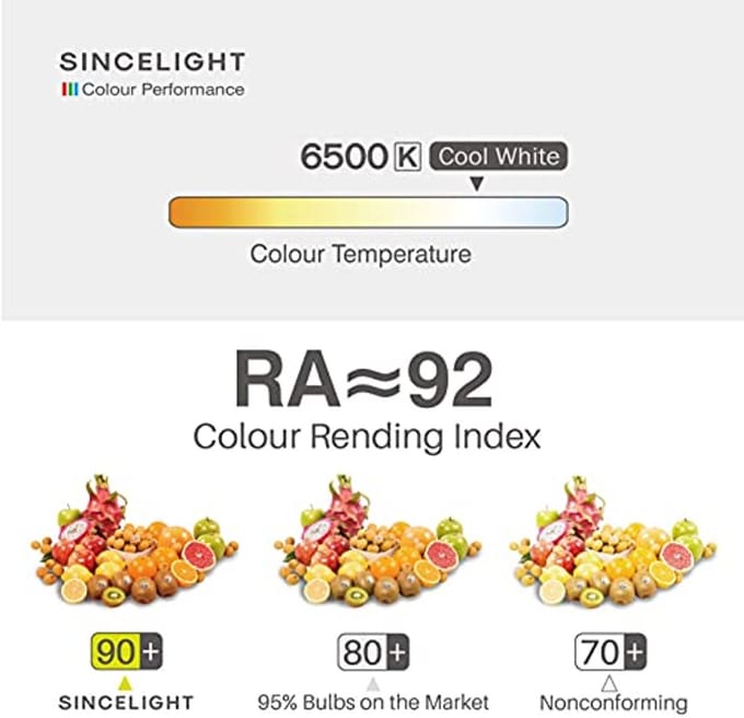E27 LED Lamp 5 Watt - Milky Diffuser, Koel Wit 6500K, Hoog Kleurweergave, 500 Lumen, 6 Stuks