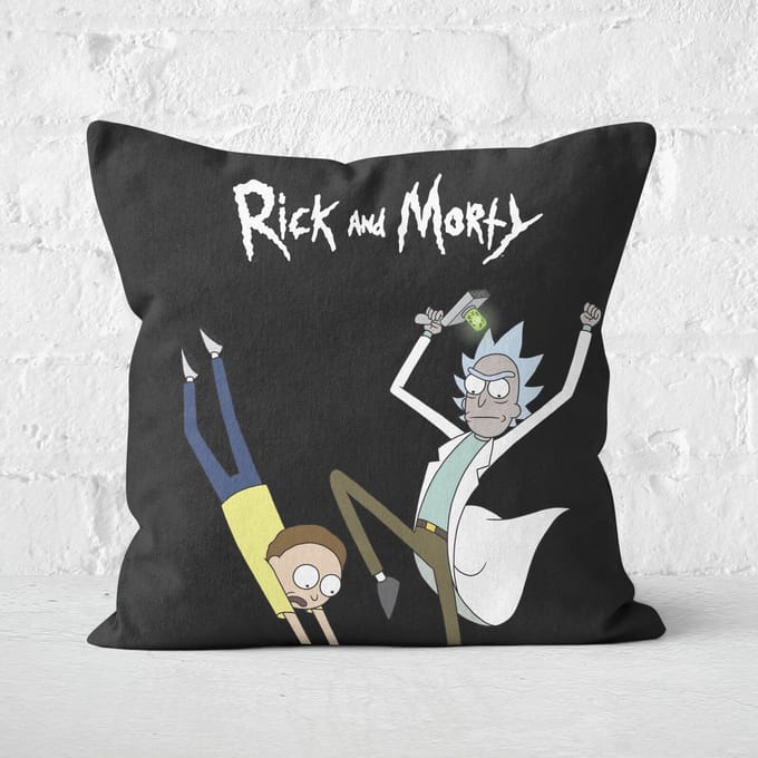 Rick And Morty Portal Square Cushion - 50x50cm - Soft Touch