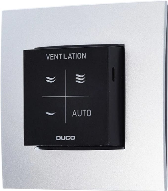Duco CO2 ruimtesensor met bediening - zwart (0000-4603)
