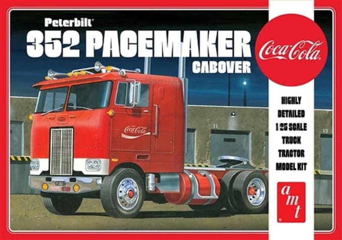 AMT Modelbouwpakket Militaire voertuigen - 1090 Peterbilt 352 Pmaker - Coca Cola Truck Plastic - 1:25 - Modelbouw
