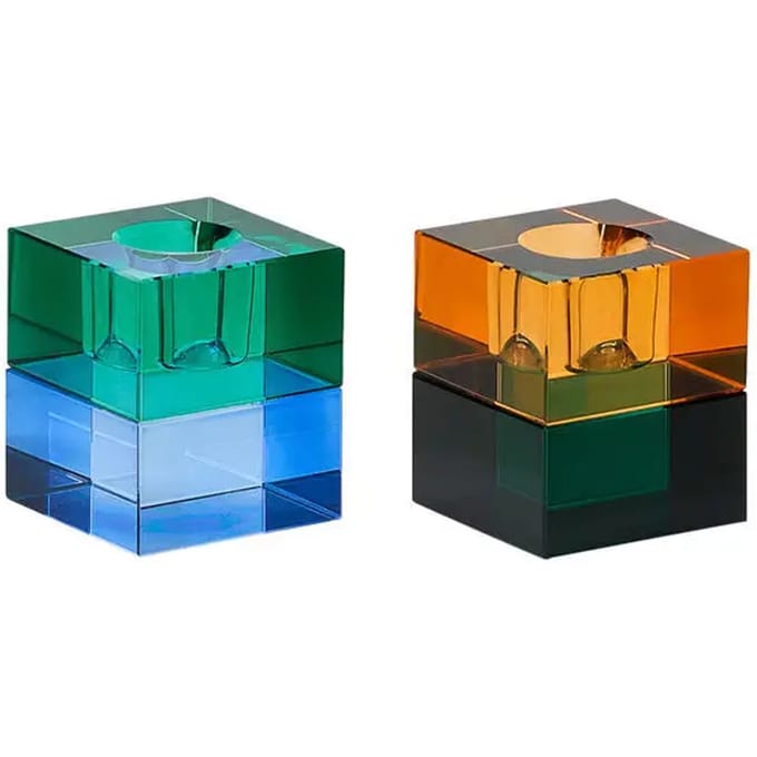 Kaarsenhouder Hubsch Interior Block (x2)