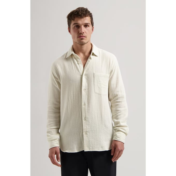 Dstrezzed Ds-axton Shirt Silver Birch Größe: S | Casual hemden Outlet | Herren | Grau