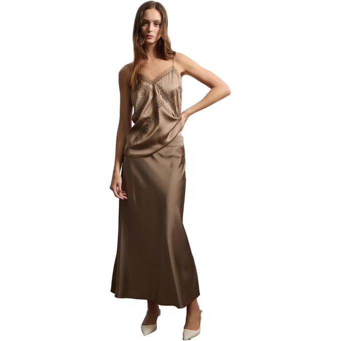 Jupe in mix van viscose dames Stefanel
